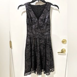 White House Black Market Black Lace Cocktail Dress